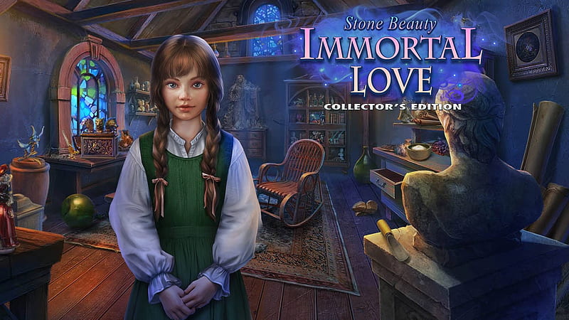 Immortal Love 7 - Stone Beauty07, video games, cool, puzzle, hidden object, fun, HD wallpaper