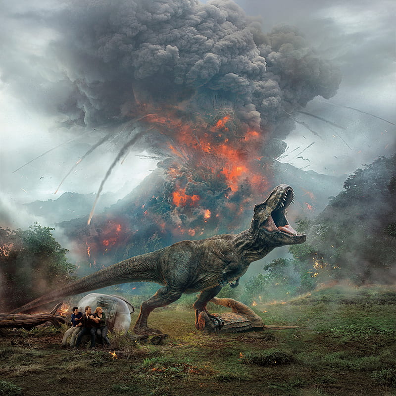 Jurassic world 2 jurassic world, legacy, lost, movie, storm, storms, HD phone wallpaper