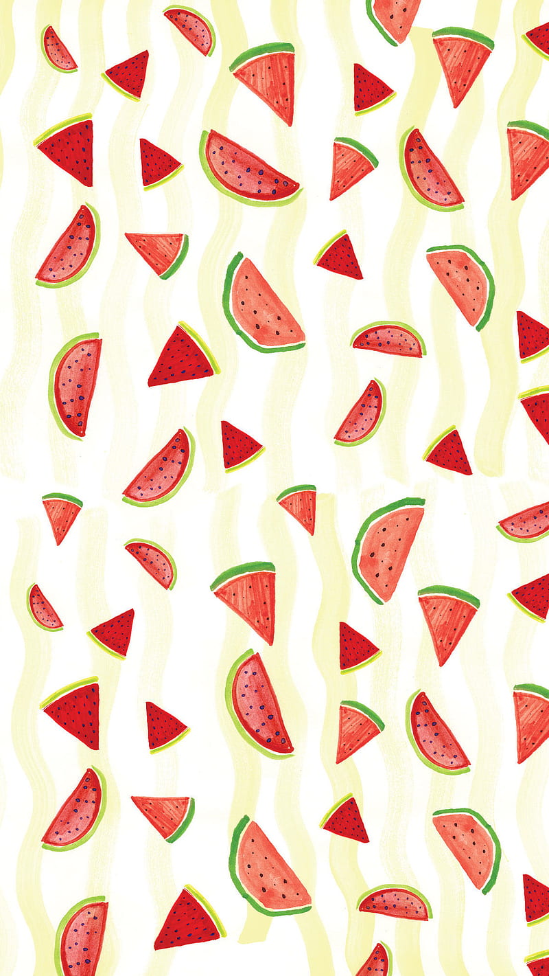 Watermelons, fruits, pattern, HD phone wallpaper