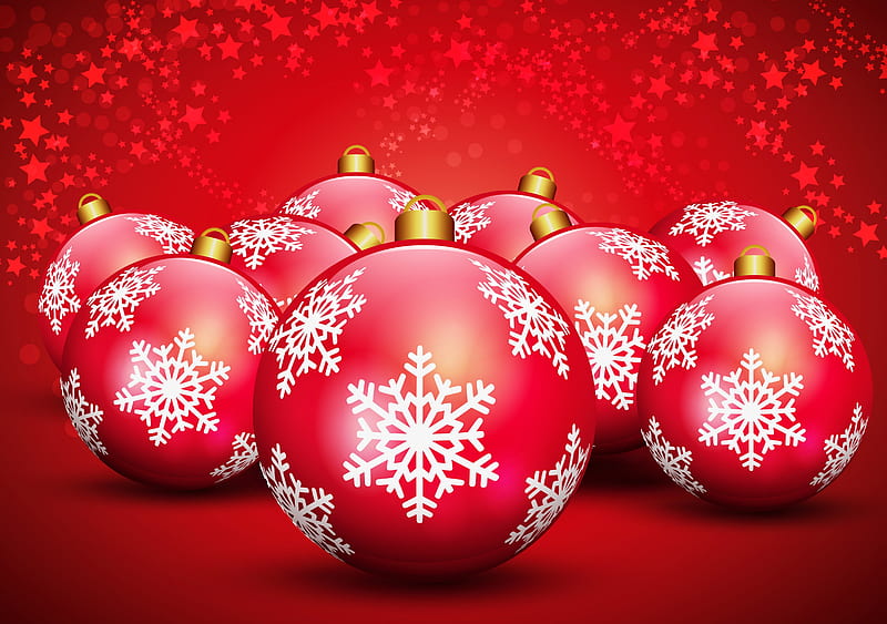 1920x1080px 1080p Free Download Red Christmas Red Pretty Christmas Balls Bonito Magic 