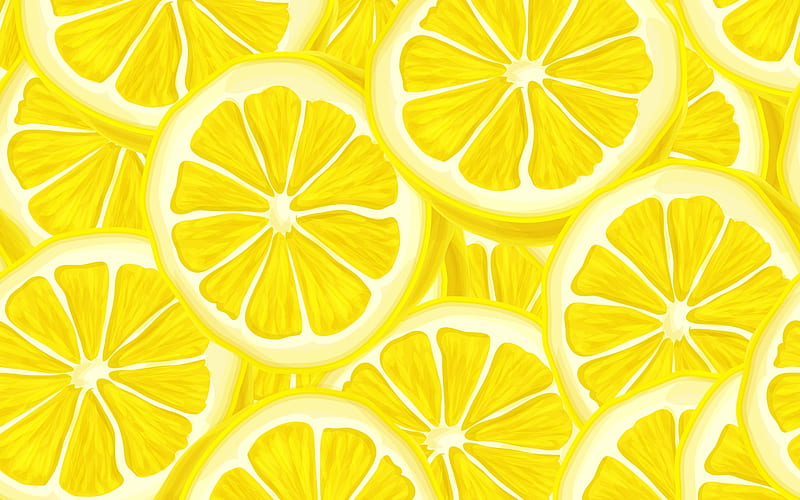 Lemon slices, slice, yellow, paper, white, lemon, pattern, fruit, vara,  texture, HD wallpaper | Peakpx