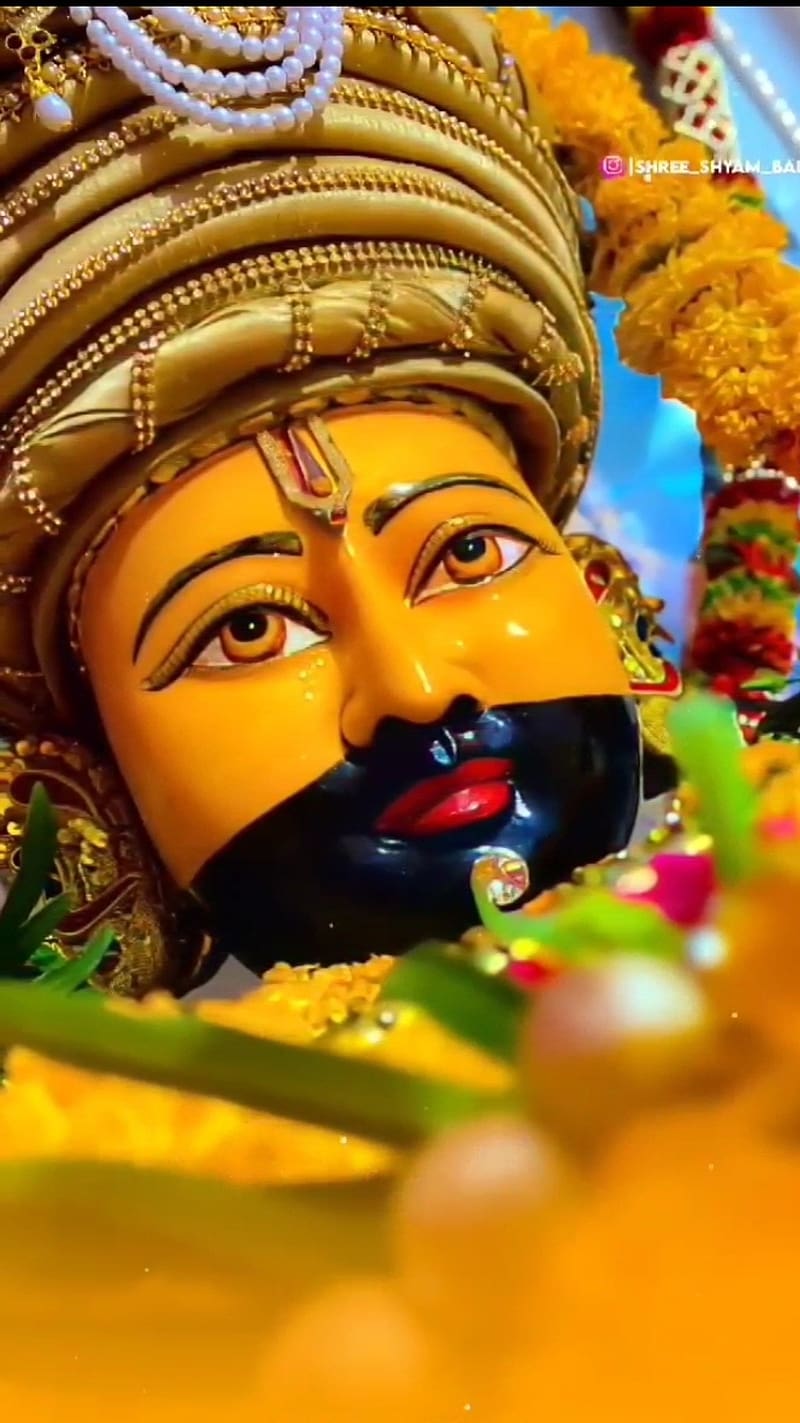 Khatu Wale Shyam Ji Ke, khatu baba face, baba, lord, god, face, HD phone wallpaper