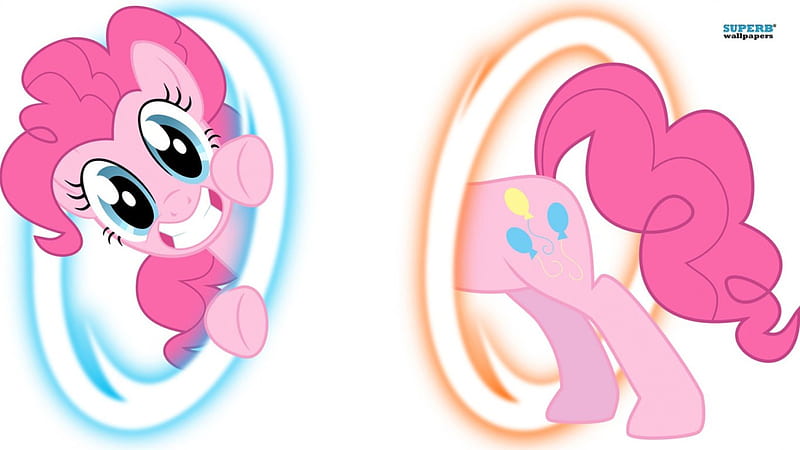 Pinkie Pie is portals, cute, mlp, brony, HD wallpaper