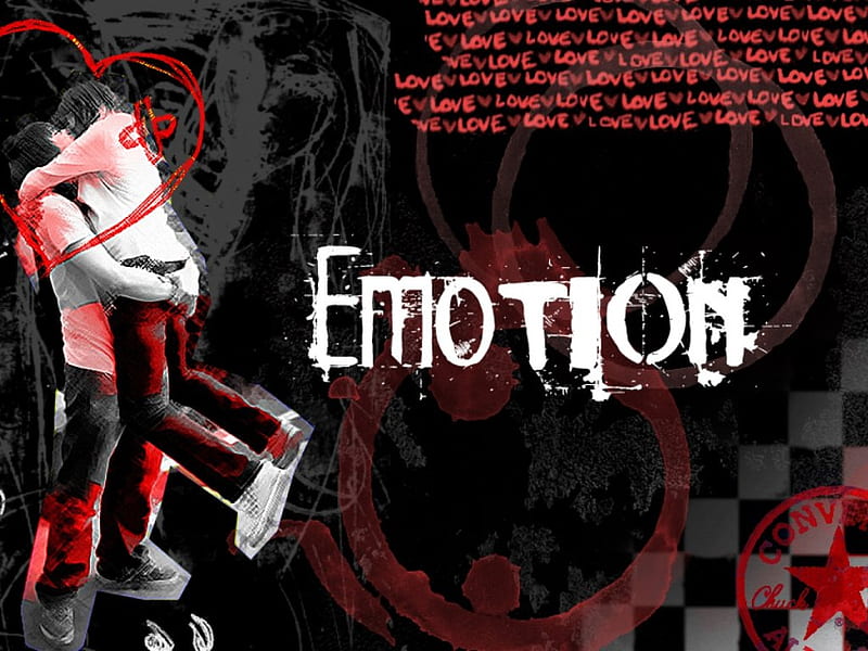 Emo Love, love, corazones, couple, tiles, emotion, HD wallpaper | Peakpx