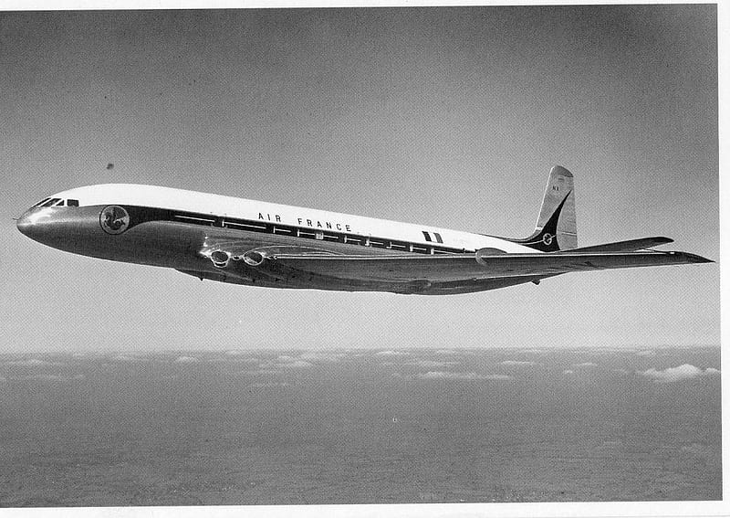 DeHavilland Comet Air France, aircraft, airplane, airliner, jetliner, HD wallpaper