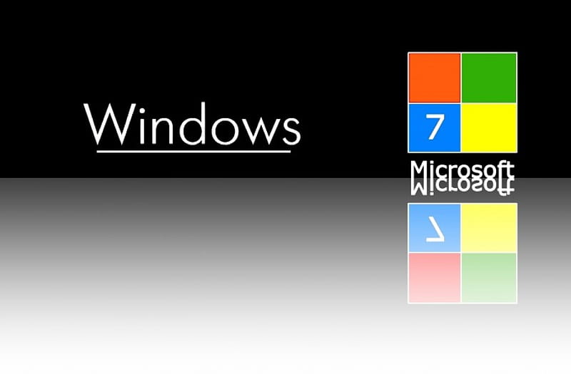 Windows 7 Reflection, 7, 7 variation, reflection, windows 7 variation, HD wallpaper