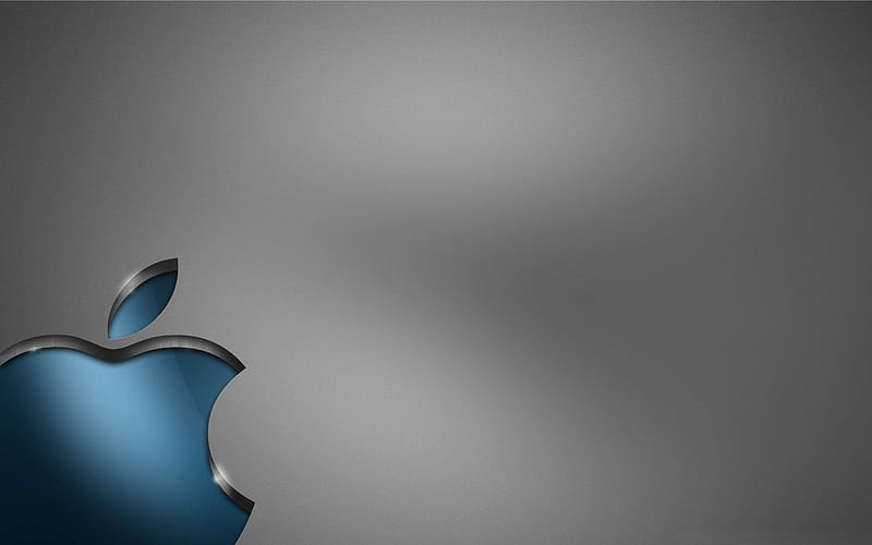 blue-Apple MAC theme, HD wallpaper