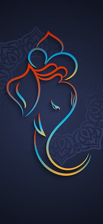 Ganesh, black, blue, god, HD phone wallpaper | Peakpx