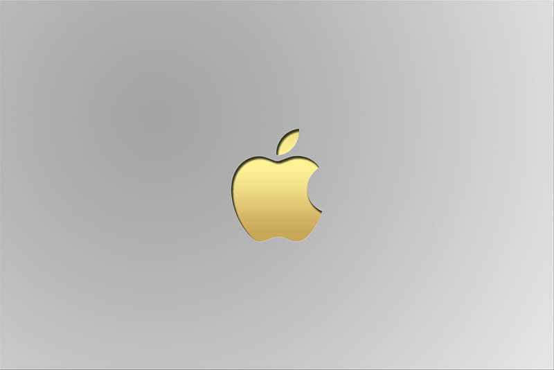 apple, gold, rose, color, funny, emblem, HD wallpaper