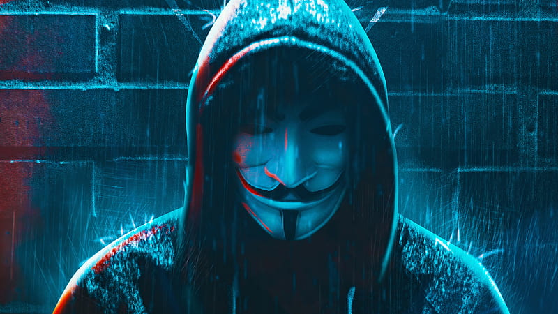 Anonymous Hacker Mask, HD wallpaper