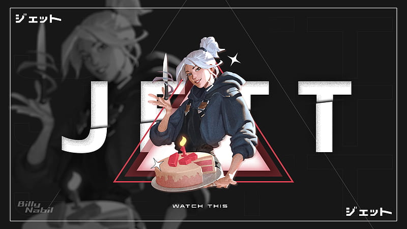 Jett With Knife Valorant, HD wallpaper