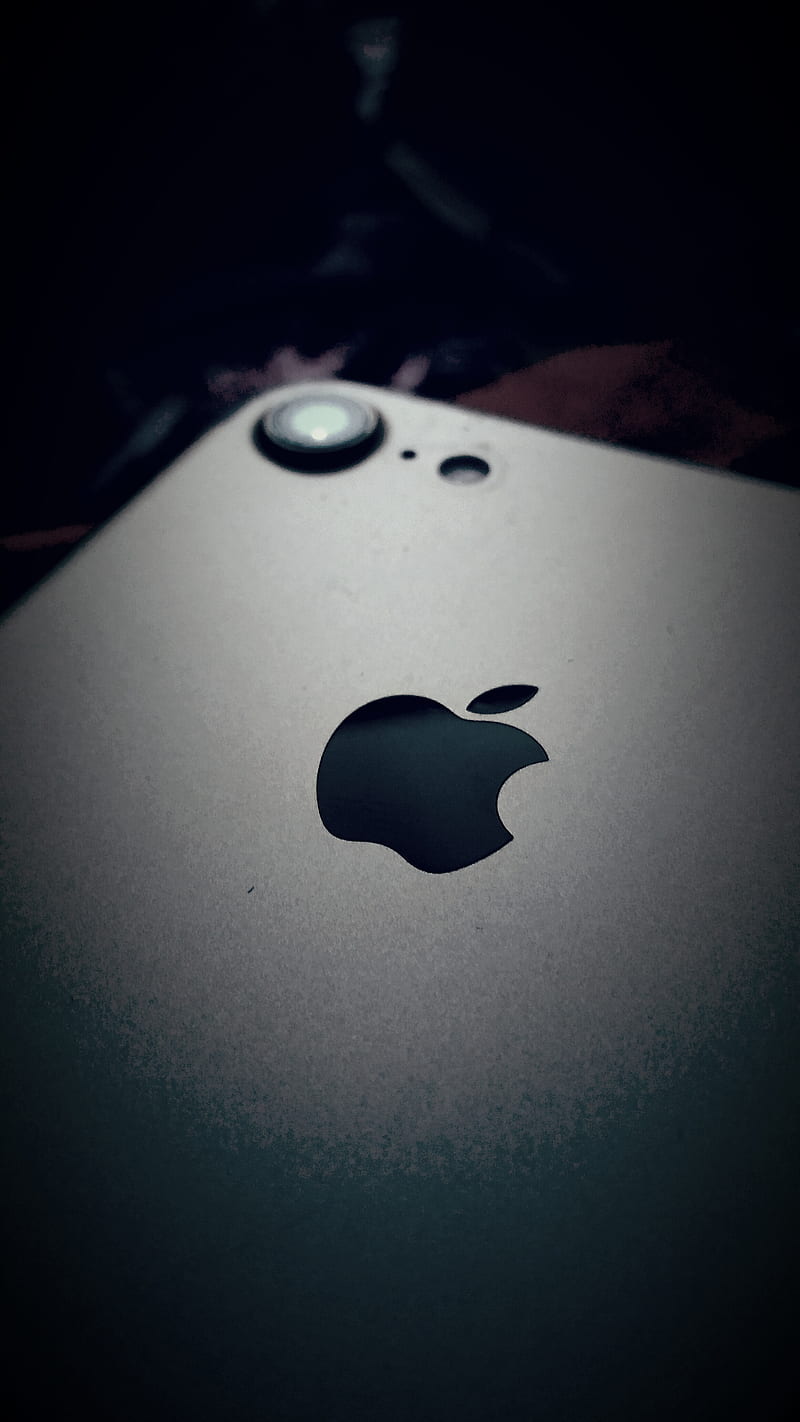 The great IPhone 7, apple, logo, gray, black, HD phone wallpaper | Peakpx