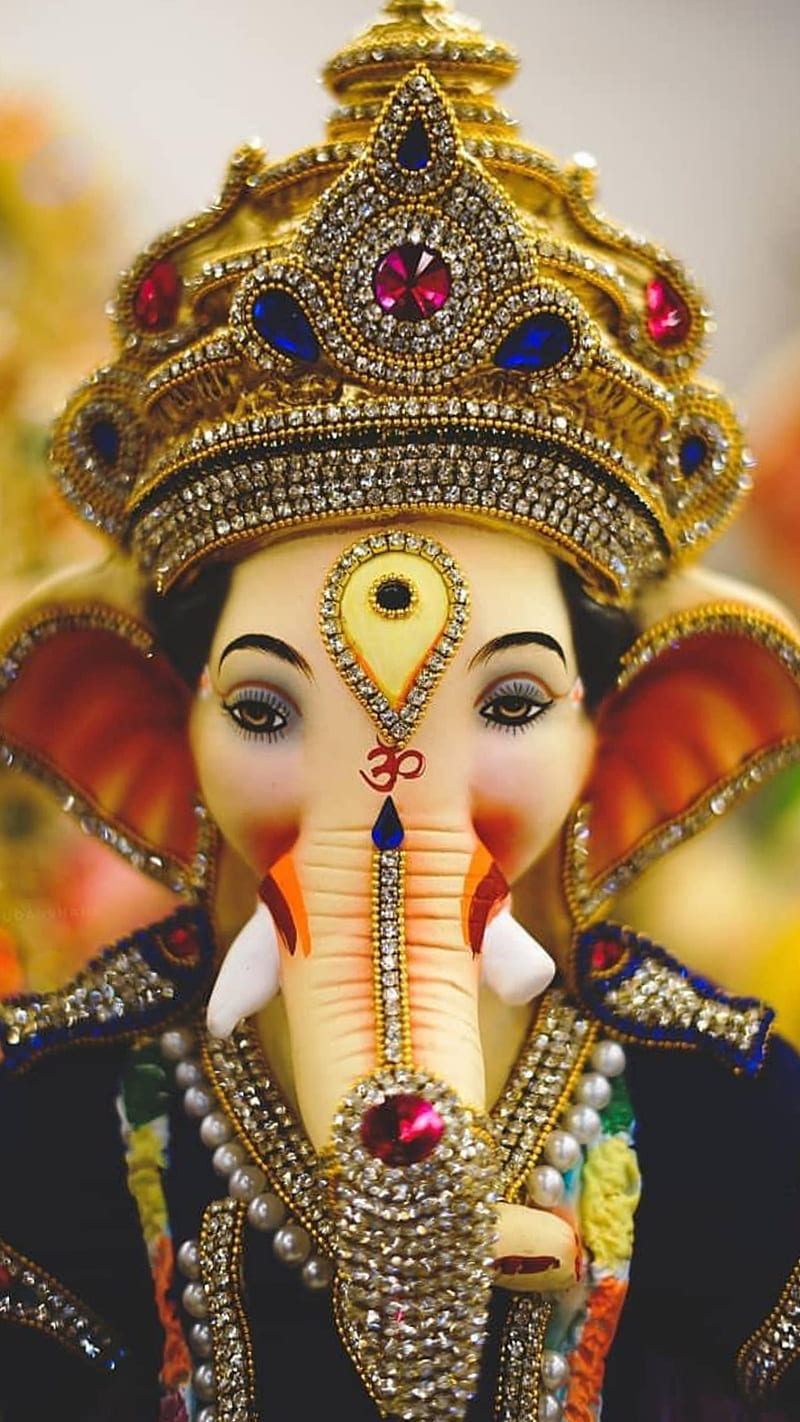 Ganesha, bappa, ganpati, lord ganesha, HD phone wallpaper