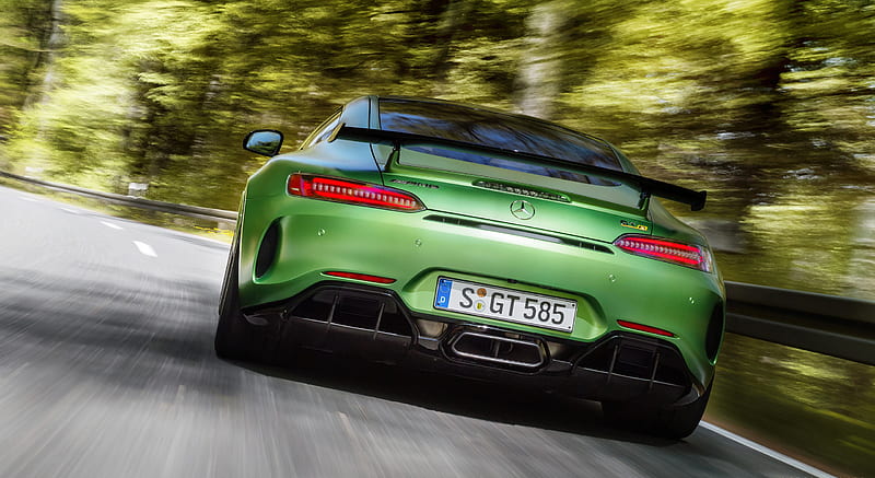 2017 Mercedes-AMG GT R at the Nurburgring (Color: Green Hell Magno ...