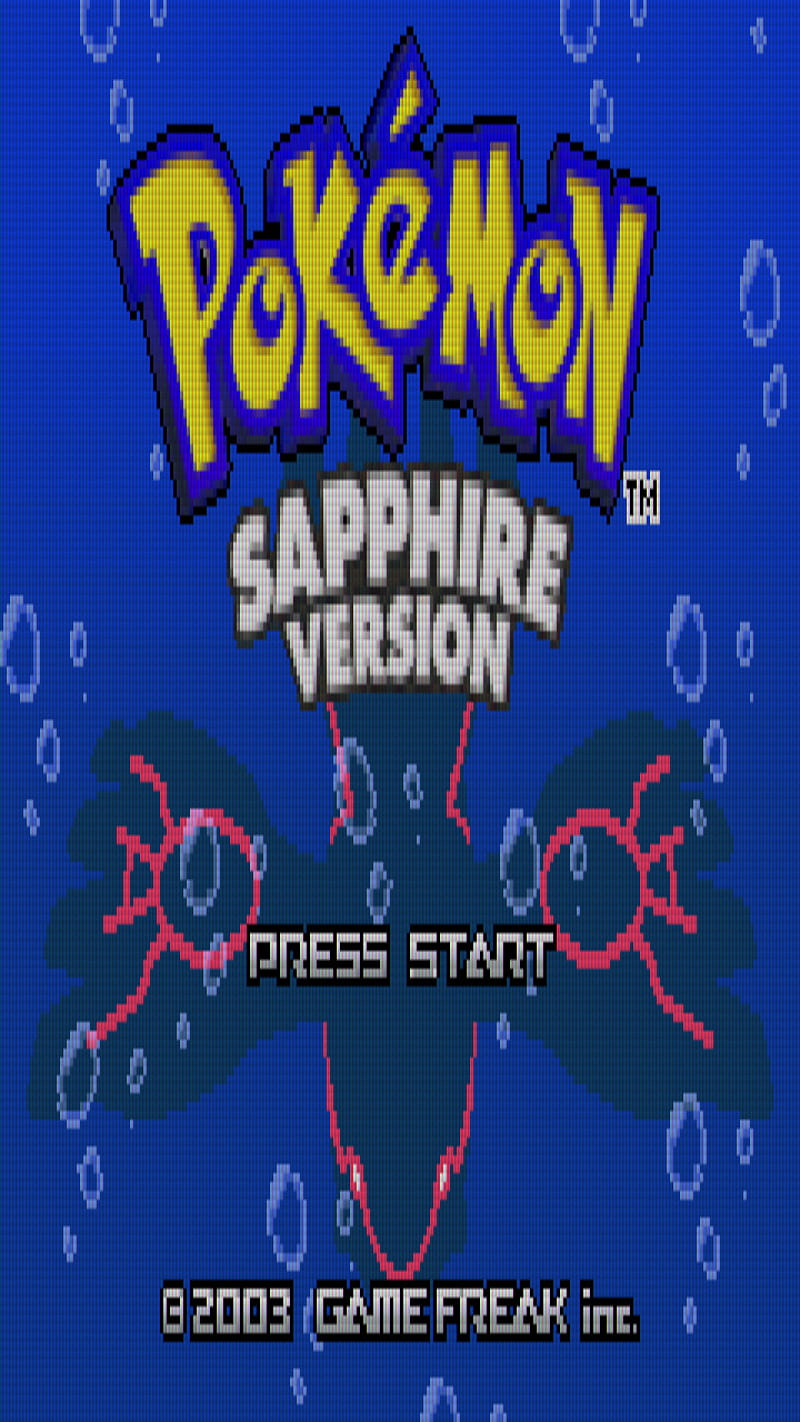 Pokemon Sapphire, classic, cool, game, gameboy, legendary, pokemon, sapphire, theme, water, whale, HD phone wallpaper