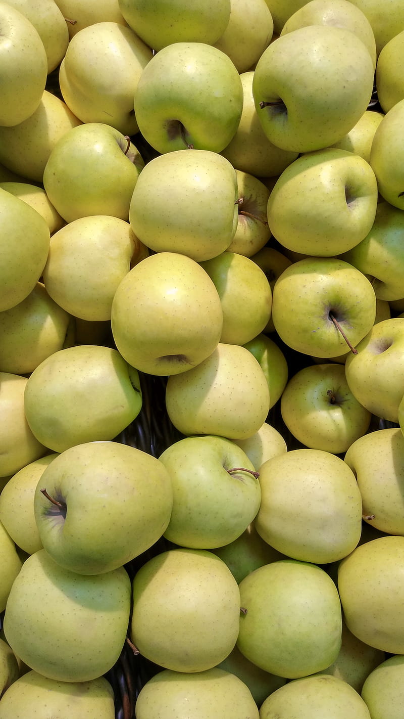 apples, fruit, green, harvest, HD phone wallpaper