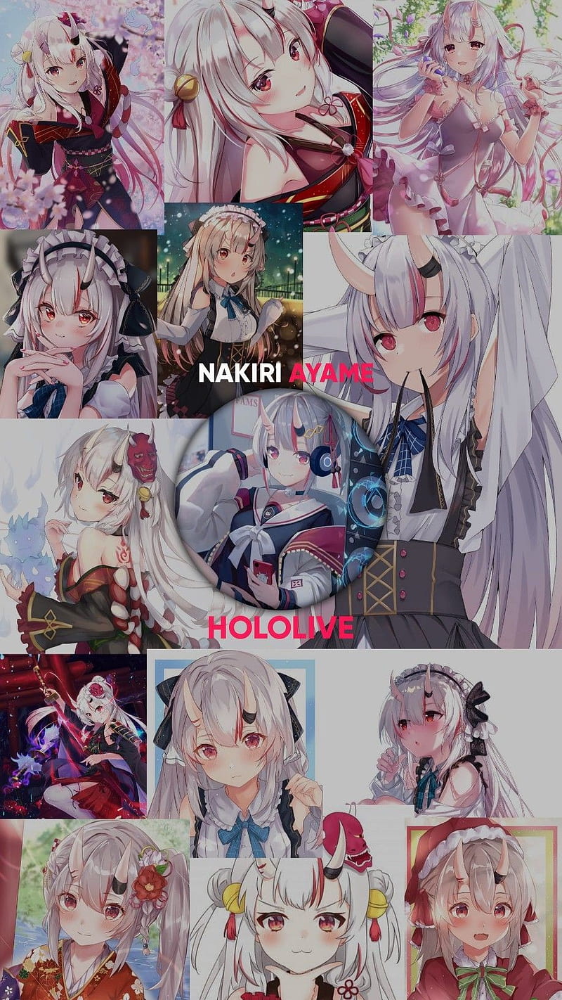 Nakiri Ayame, Hololive, HD phone wallpaper