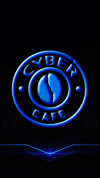 Cafe Logo With Coffee Cup and Free WiFi Icons Sign Template | Square Signs