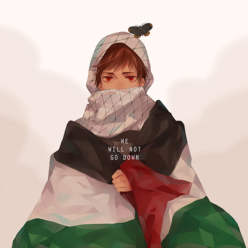 Anime Palestine, anime, palestine, HD phone wallpaper