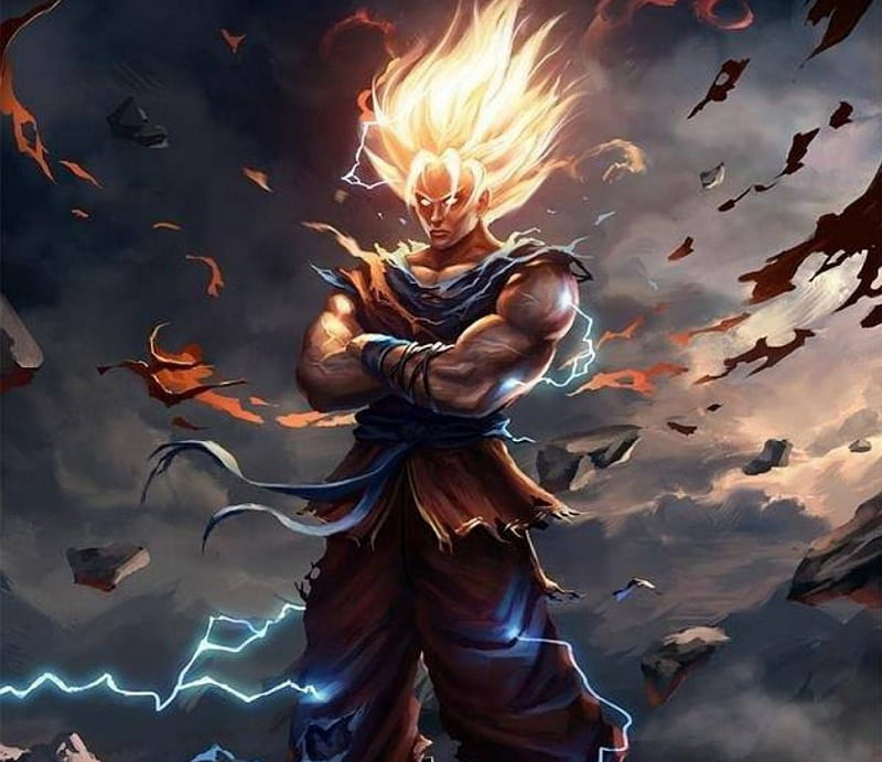 SSJ Goku, Anime, Son Goku, Dragon Ball, Super Saiyan, Manga, Z, Namek Arc, SSJ, HD wallpaper