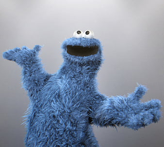 Cookie Monster, 3d, cookie, cute, monster, HD wallpaper