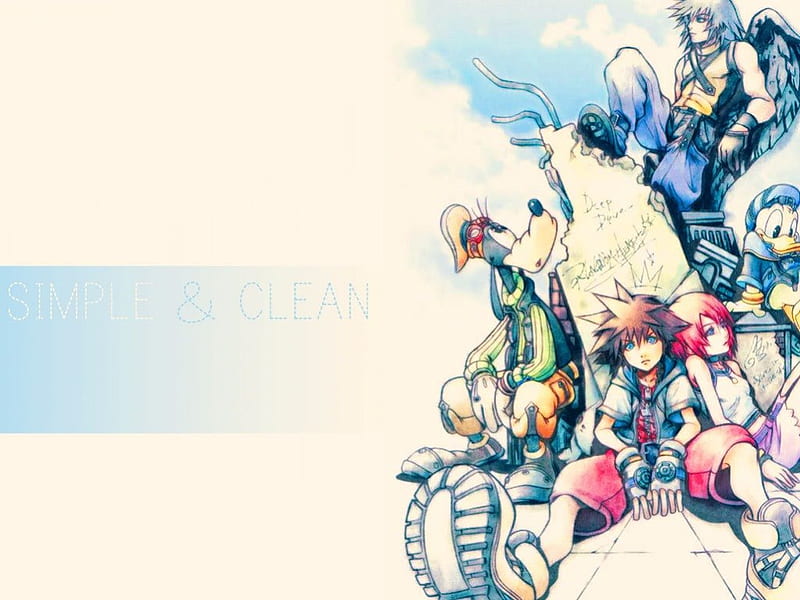 Kingdom Hearts: Final Mix, donald, goofy, riku, sora, kingdom hearts, kairi, HD wallpaper