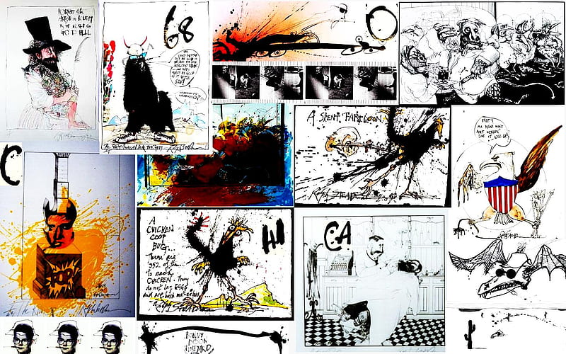 Ralph Steadman, gonzo, art, ralph, fear and loathing, steadman, HD wallpaper  | Peakpx