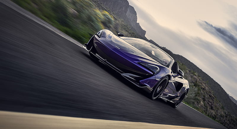 2020 McLaren 600LT Spider (Color: Lantana Purple) - Front , car, HD wallpaper