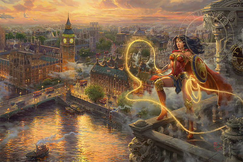 Wonder Woman In London, HD wallpaper