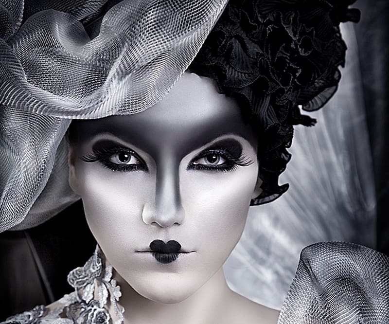 Partido monitor Libro Guinness de récord mundial maquillaje, modelo, negro, blanco, cara, rebeca saray, niña, mujer, Fondo  de pantalla HD | Peakpx