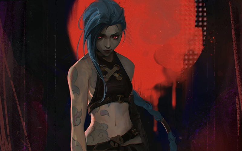 Jinx Arcane Netflix Series Wallpaper iPhone Phone 4K #1371e