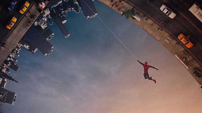 Spider Man No Way Home Swinging, spider-man-no-way-home, spiderman, 2021-movies, movies, HD wallpaper