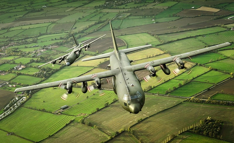 Lockheed C-130 Hercules, C-130 Hercules, Lockheed, Military, Cargo, HD wallpaper