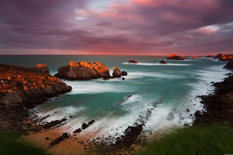 Rugged Coastline rock formation, sun, rock, background, accident, reefs, afternoon, sundown, nice, stones, multicolor landscapes, paisage, declive, sunbeam, hills, sunrises, dawn, frontier, waves, oceanside, sunrays, purple, violet, white beautiful, europe, sand, green, beije, blue, maroon, paisagem, rugged, day, nature pc, oceans, orange, high definition, surf, clouds, cenario, beauty, evening, sunrise, morning, islands, , lovely, paysage, cena, black, sky, panorama, water, cool, beaches, awesome, sunshine, hop, colorful, brown, gray, sunny, laguna, sea, spain graphy, sunsets, seaside, pink, amazing multi-coloured, view, line, sunlight, colors, seashore, plants, peaceful, coastline, colours, natural, coast, HD wallpaper