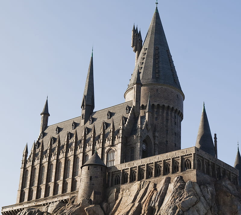 Harry Potter Hogwart, castle, harry potter, hogwarts, HD wallpaper