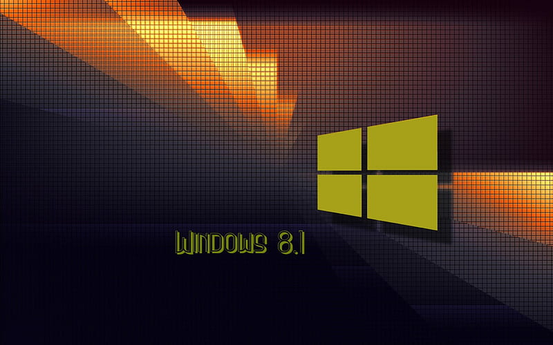 Windows 8.1, shadows, didis, lines, squares, HD wallpaper