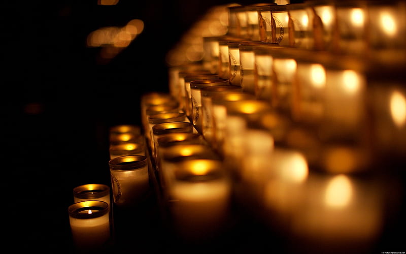 The Paris church candlelight-Life graphy, HD wallpaper