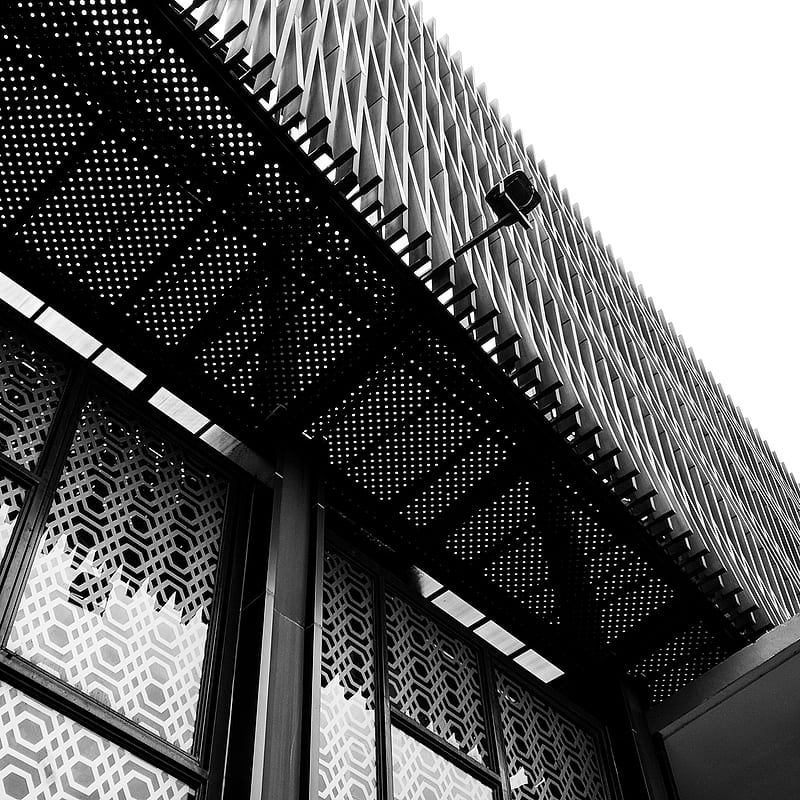 Nagoya CityWalk, architect, architecture, black, building, simple, white, HD phone wallpaper