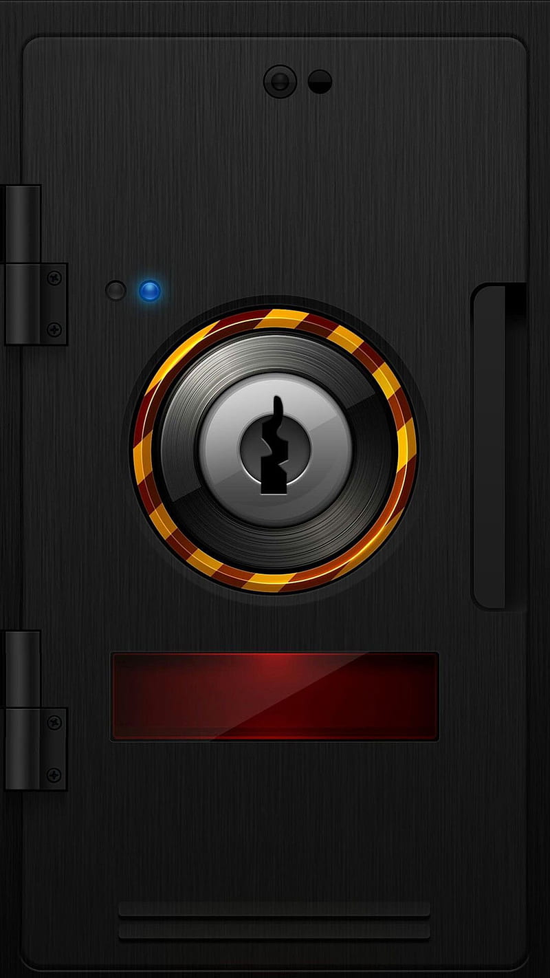 lock screen, tech, door, unlock, desenho, round, HD phone wallpaper