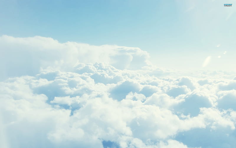 A Bird's Eye View, heaven, peaceful, sky, clouds, HD wallpaper