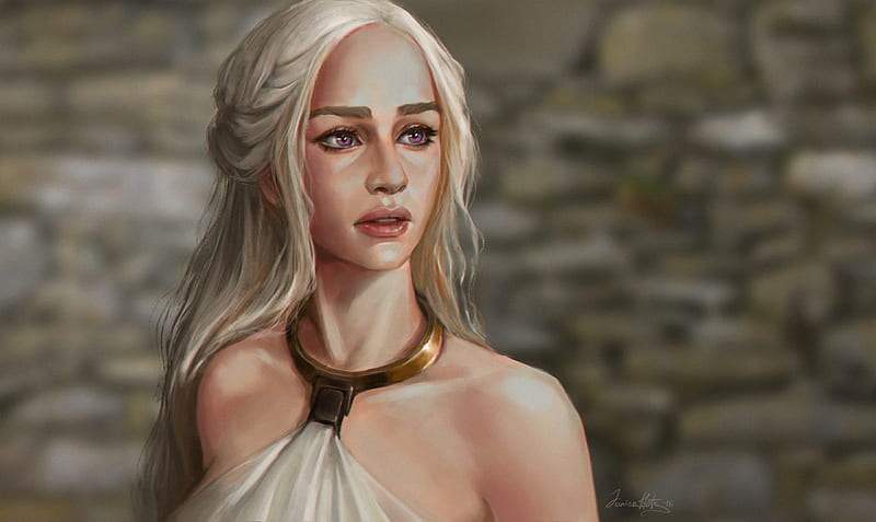 Daenerys Targaryen Fanart, daenerys-targaryen, game-of-thrones, tv-shows, artist, artwork, digital-art, artstation, HD wallpaper