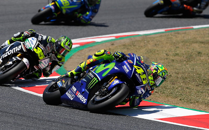 Valentino Rossi MotoGP, Movistar Yamaha MotoGP, Yamaha YZR-M1, Michelin, HD wallpaper