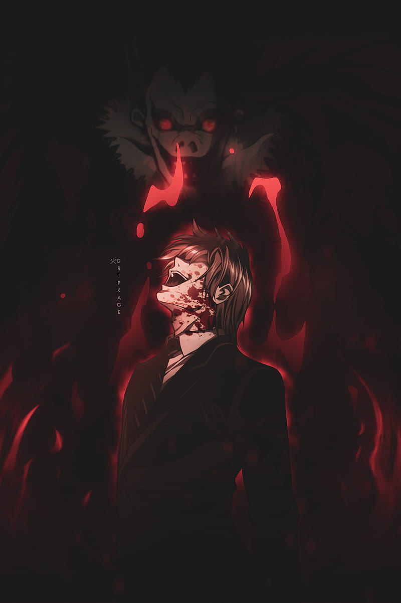 iori yagami & Light yagami Devil laugh who is fiercer? #deathnote #m