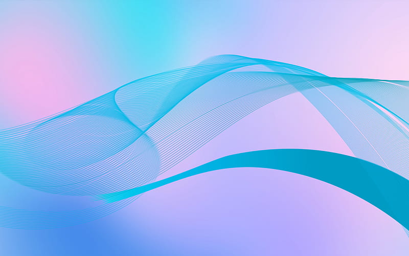 blue wave background, abstract waves background, purple wave background, wave abstraction, 3d waves, HD wallpaper