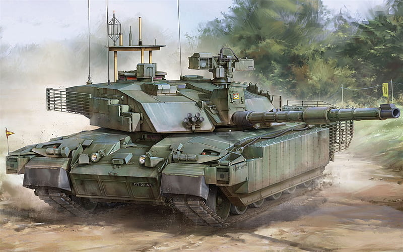 Challenger 2, British main battle tank, modern tanks, MBT, British Army, Great Britain, HD wallpaper