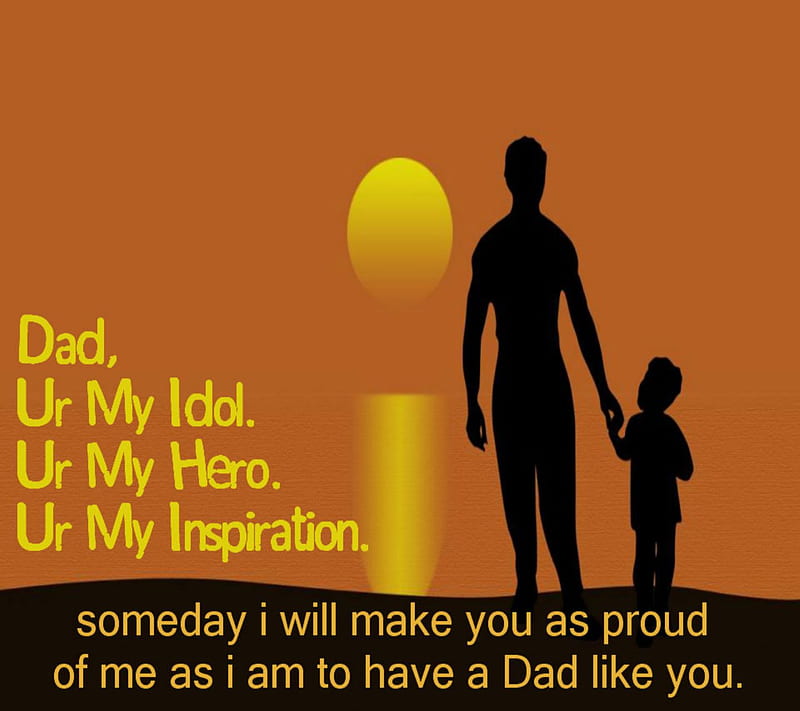 Dad Like You, cool, feelings, happy father day, hero, idol, proud, sayings, HD wallpaper