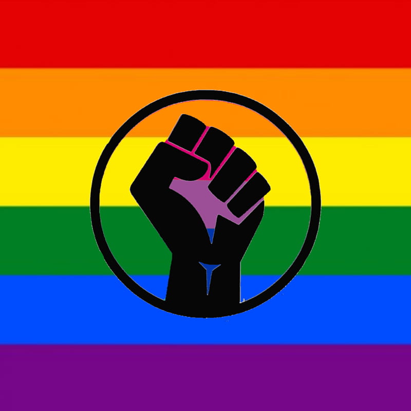 BLM LGBT, black lives matter, symbol, HD phone wallpaper