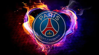 Paris Saint Germain Logo In Colorful Background PSG, HD wallpaper | Peakpx