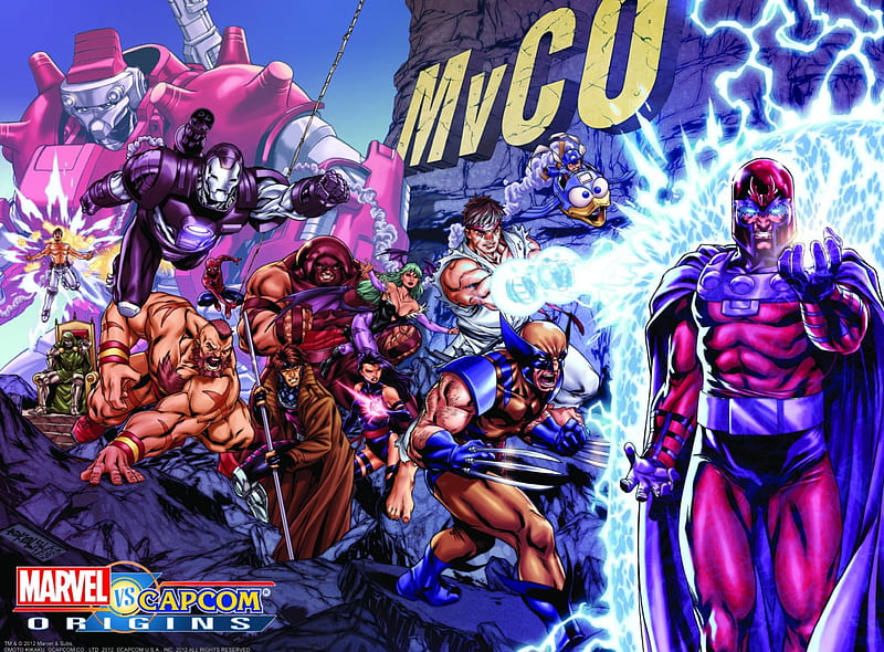 Marvel vs Capcom Orgins, spider-man, vs, Capcom, Marvel, HD wallpaper