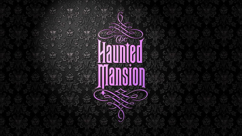 Haunted Mansion Word In Black Background Movies, HD wallpaper
